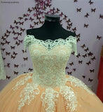 Peach Quinceañera Gown