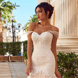 Off-Shoulder Mermaid Wedding Dress