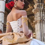 Off Shoulder Mexican Quinceanera Dress