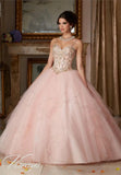 Organza Crystals Beaded Ruffles Formal Gown, Quinceanera Dress