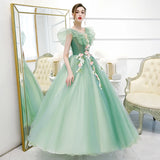 Elegant V-neck Quinceañera Dress