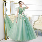 Elegant V-neck Quinceañera Dress