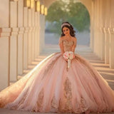 Pink Ball Gown for Quinceañera