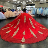 Red Ball Gown Quinceañera Dress