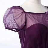 Short Sleeve Tulle Formal Gown