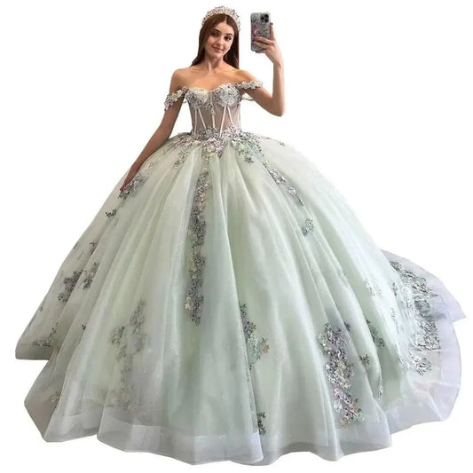 Light Green Quinceañera Dress