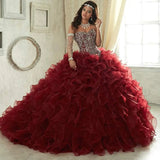 Beaded Sweetheart Quinceañera Gown