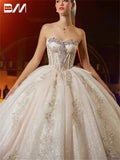 Glitter Quinceanera Dress with Detachable Sleeves