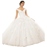 Sparkly Tulle Lace Appliques Quinceanera Dress Set Two