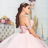 Pink Sweetheart Ball Gown for Quinceañera