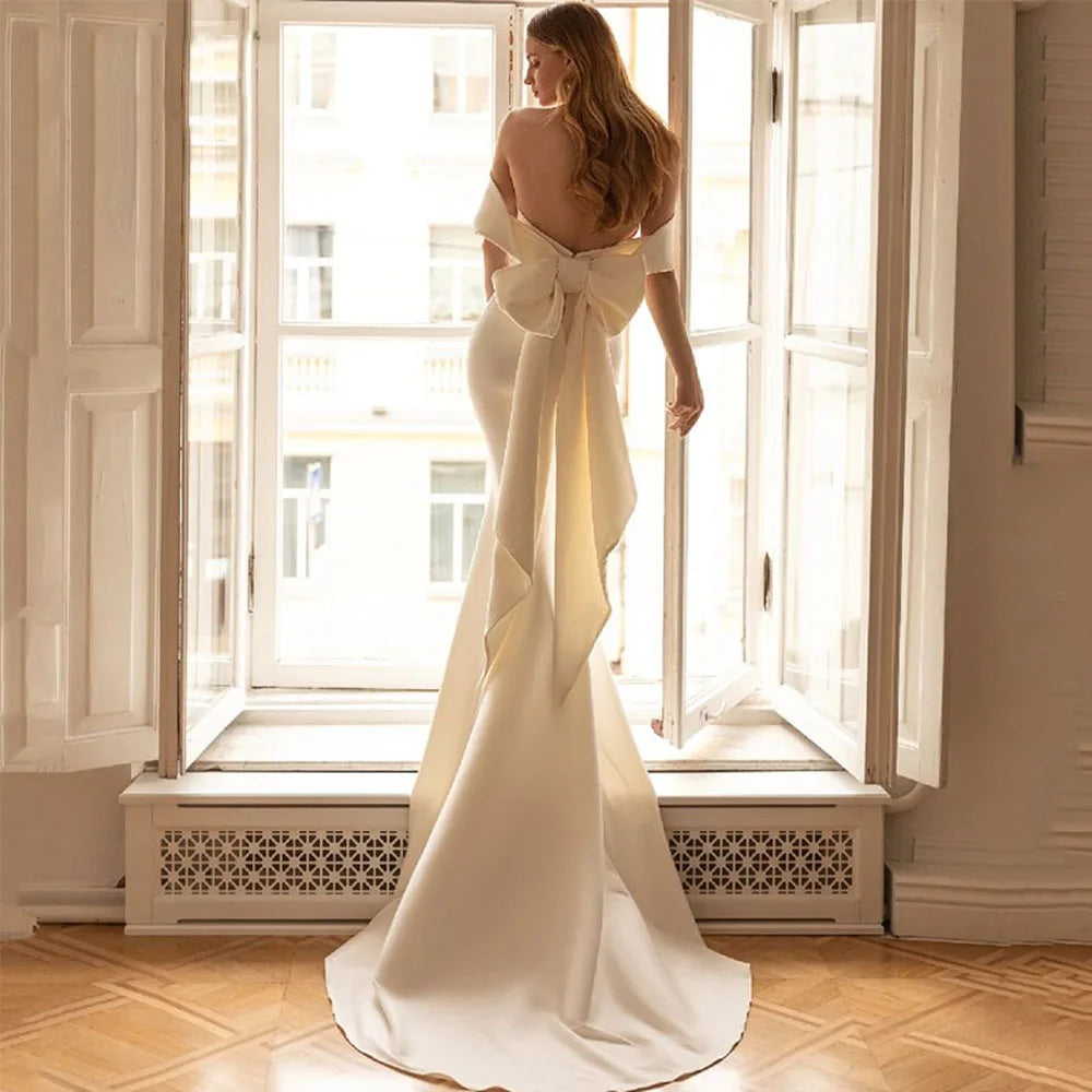 Off Shoulder Mermaid Wedding Dress