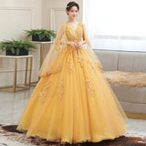 Long Sleeve Elegant Quinceanera Dress