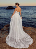 Detachable Train Backless Vintage Mermaid Wedding Dress