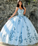 Sky Blue Quinceañera Ball Gown