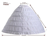 6 Hoops Wedding Petticoat for Ball Gown