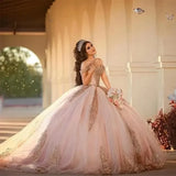 Pink Ball Gown for Quinceañera