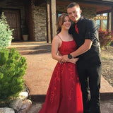 A-Line Spaghetti Strap Evening Dress