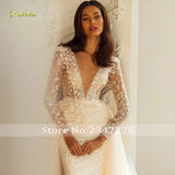Loverxu Elegant Mermaid Wedding Dress