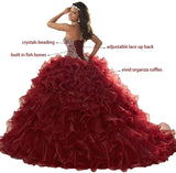 Beaded Sweetheart Quinceañera Gown