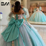 3D Floral Quinceañera Ball Gown