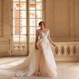 Luxury Lace O-Line Mermaid Wedding Dress