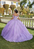 Blue Lace Quinceañera Ball Gown