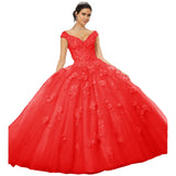 Sparkly Tulle Lace Appliques Quinceanera Dress Set Two