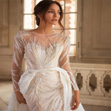 Luxury Lace O-Line Mermaid Wedding Dress