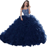 Beaded Sweetheart Quinceañera Gown