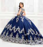 Quinceañera Ball Gown with Cap Sleeves