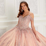 Champagne Off-Shoulder Quinceañera Dress