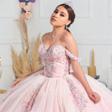 Pink Sweetheart Ball Gown for Quinceañera