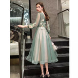 Elegant V-neck Quinceañera Dress