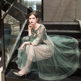 Elegant V-neck Quinceañera Dress