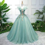 Elegant V-neck Quinceañera Dress