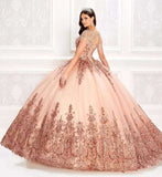 Burgundy Off-Shoulder Quinceañera Gown