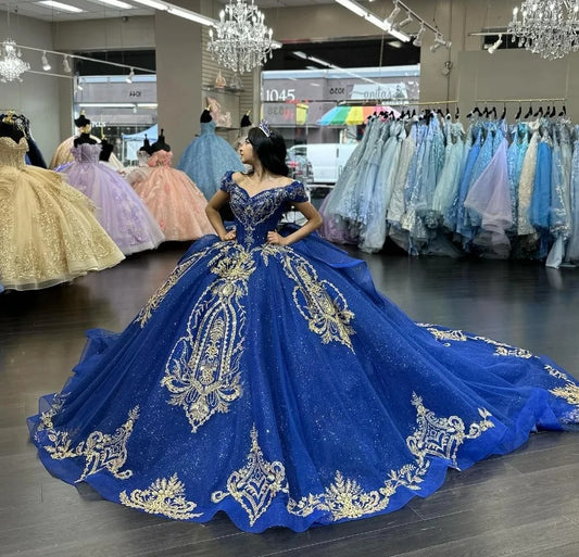 Quinceañera Off-Shoulder Dress