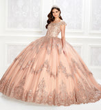 Quinceañera Ball Gown with Cap Sleeves