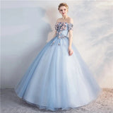 Off-Shoulder Quinceañera Ball Gown