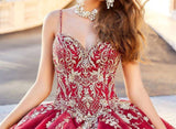 Red Quinceañera Ball Gown