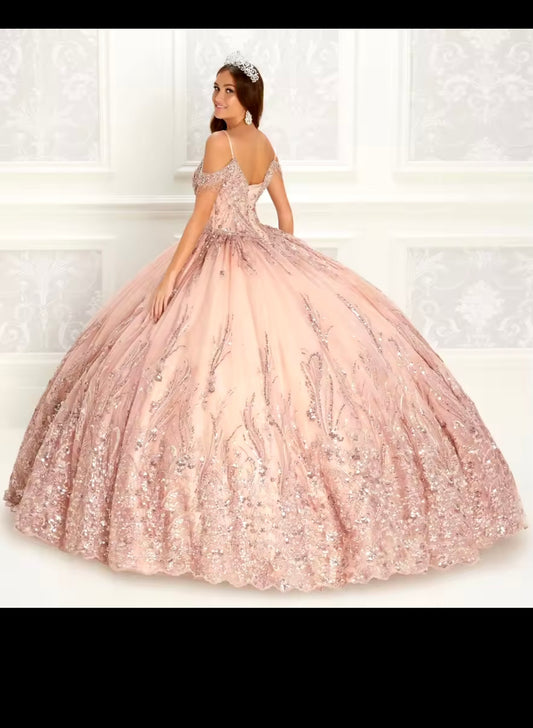Quinceañera Ball Gown with Cap Sleeves