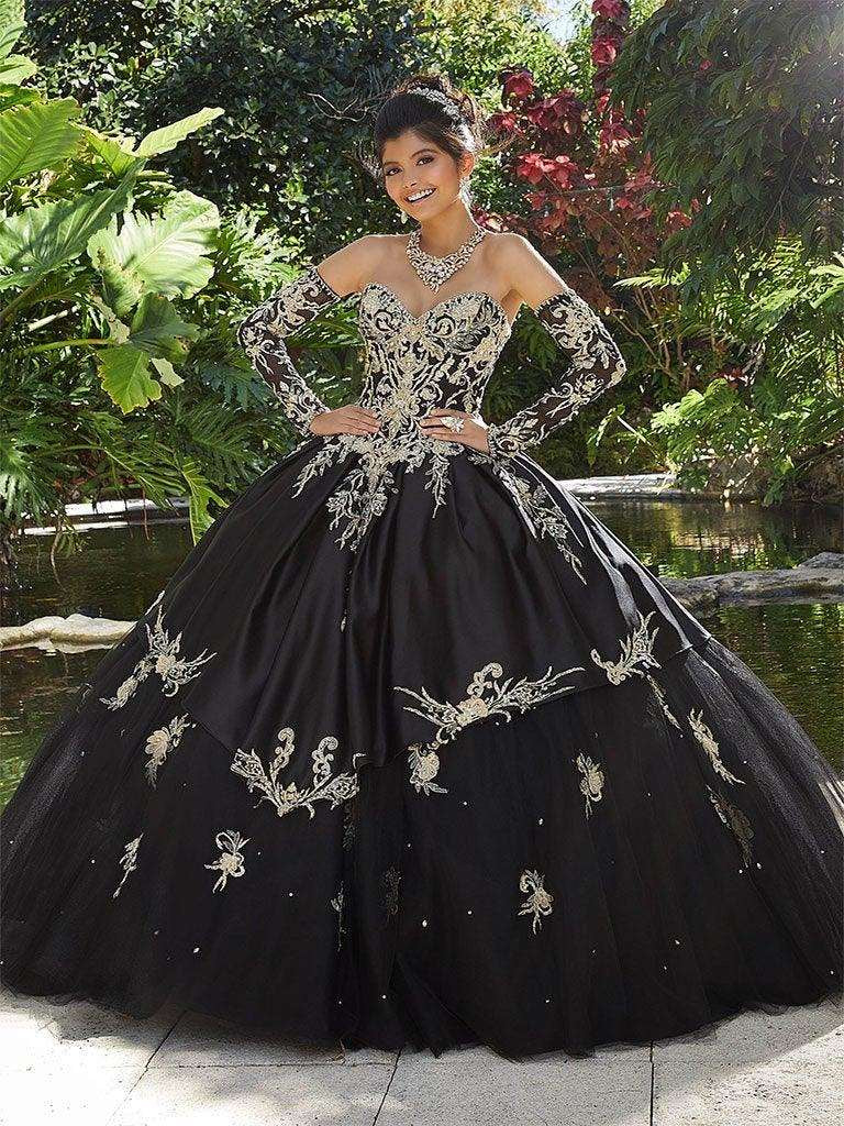 quinceanera black dresses KissProm Ball Gown Off The Shoulder With Bowknot, Black / 6 or purple Black Princess Quinceaera Dress