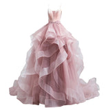 Pink Flower Backless Qipao Dress