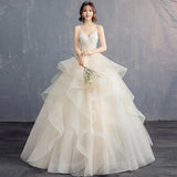 Wine Red Quinceañera Ball Gown