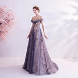 Elegant Sequined Evening Gown