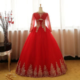 Vintage Gold Lace Formal Dress