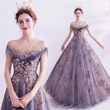 Elegant Sequined Evening Gown