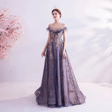 Elegant Sequined Evening Gown