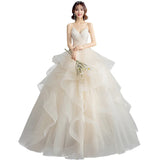 Wine Red Quinceañera Ball Gown