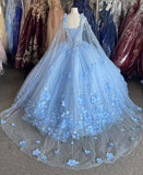Pink Puffy Quinceañera Ball Gown